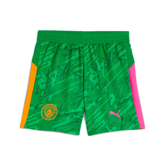 2025-2026 Man City Goalkeeper Away Shorts (Green) - Kids_1
