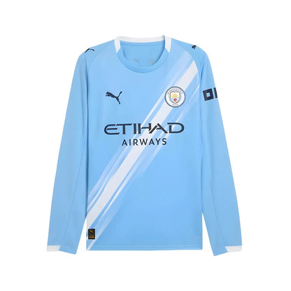 2025-2026 Man City Long Sleeve Home Shirt_1