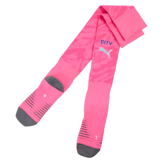 2025-2026 Man City Goalkeeper Home Socks (Pink)_0