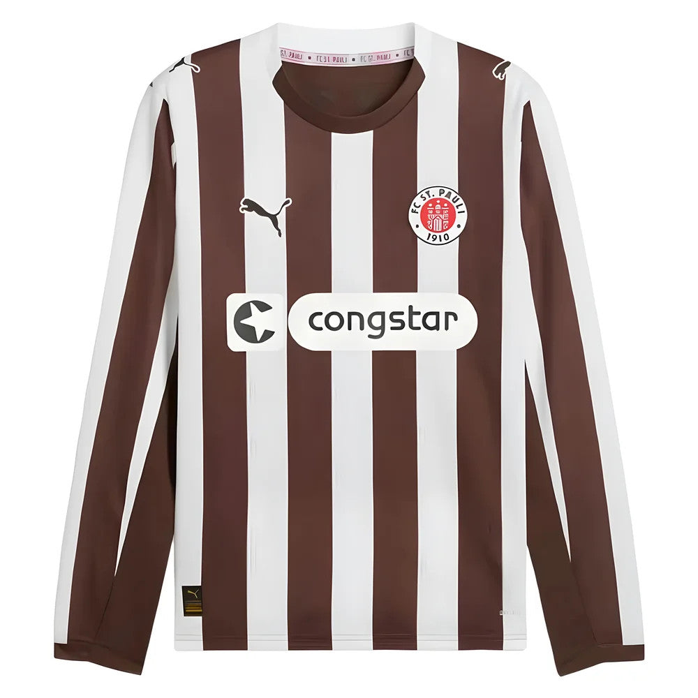 2025-2026 St Pauli Long Sleeve Home Shirt_3