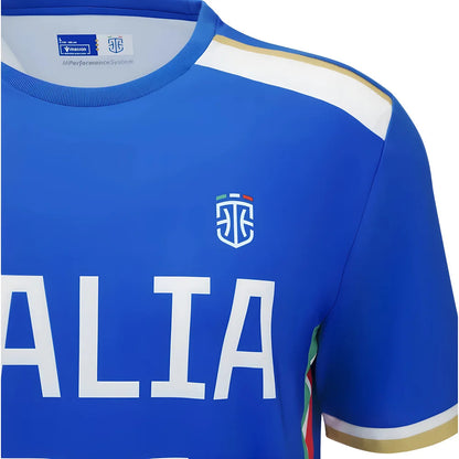 2025-2026 Italy FIP Basketball Training Shirt (Blue)_3
