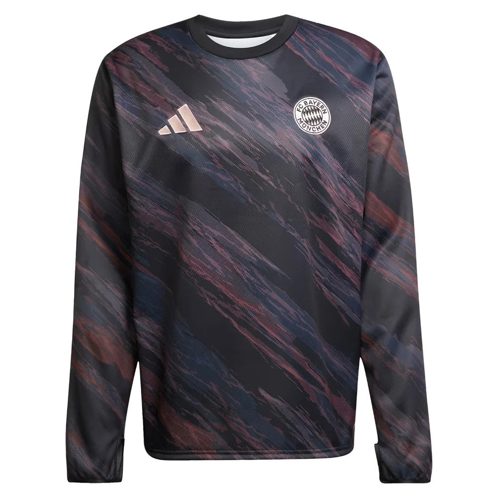 2025-2026 Bayern Munich Pre-Match Warm Top (Black)_2