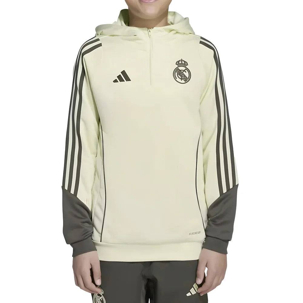 2025-2026 Real Madrid Training Hoody (Almost Lime) - Kids_1