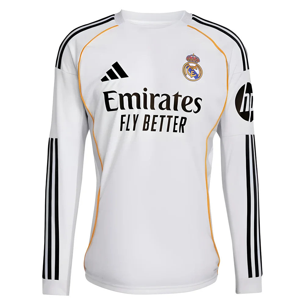 2025-2026 Real Madrid Long Sleeve Home Shirt_3