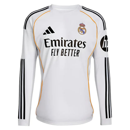 2025-2026 Real Madrid Long Sleeve Home Shirt_3