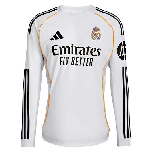 2025-2026 Real Madrid Long Sleeve Home Shirt_3