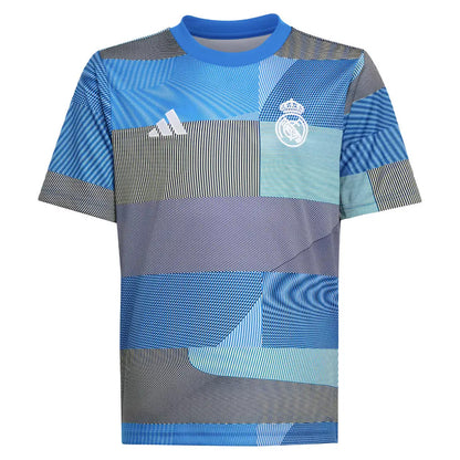 2025-2026 Real Madrid Pre-Match Shirt (Blue) - Kids_1