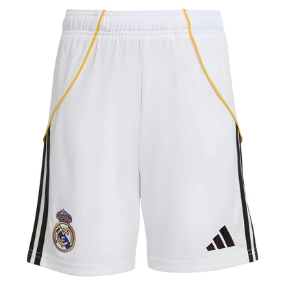 2025-2026 Real Madrid Home Shorts (White) - Kids_1