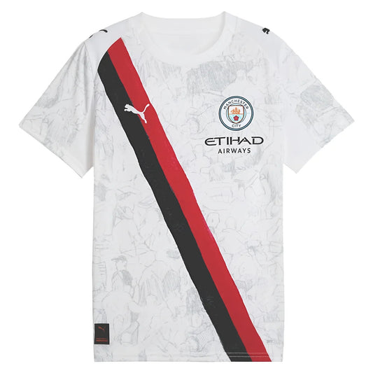 2025-2026 KIDSUPER x Manchester City CWC Away Shirt (White) - Kids_1