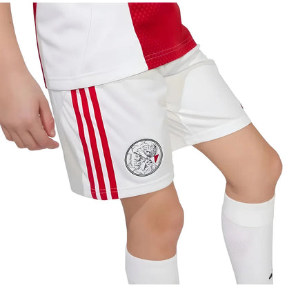 2025-2026 Ajax Home Shorts (White) - Kids_1