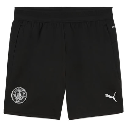2025-2026 Man City Training Shorts w/pockets (Black) - Kids_1