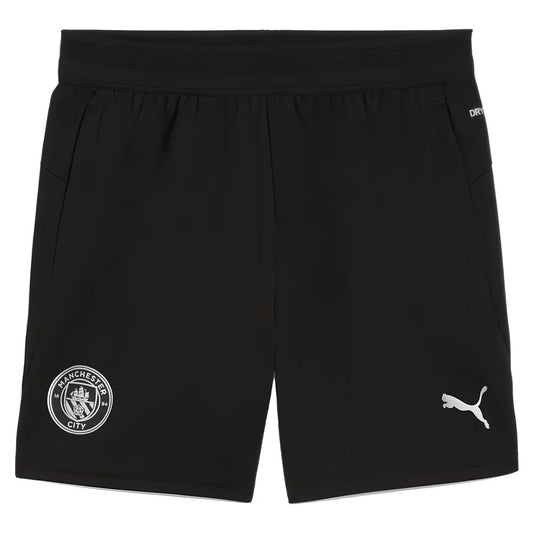 2025-2026 Man City Training Shorts w/pockets (Black) - Kids_1