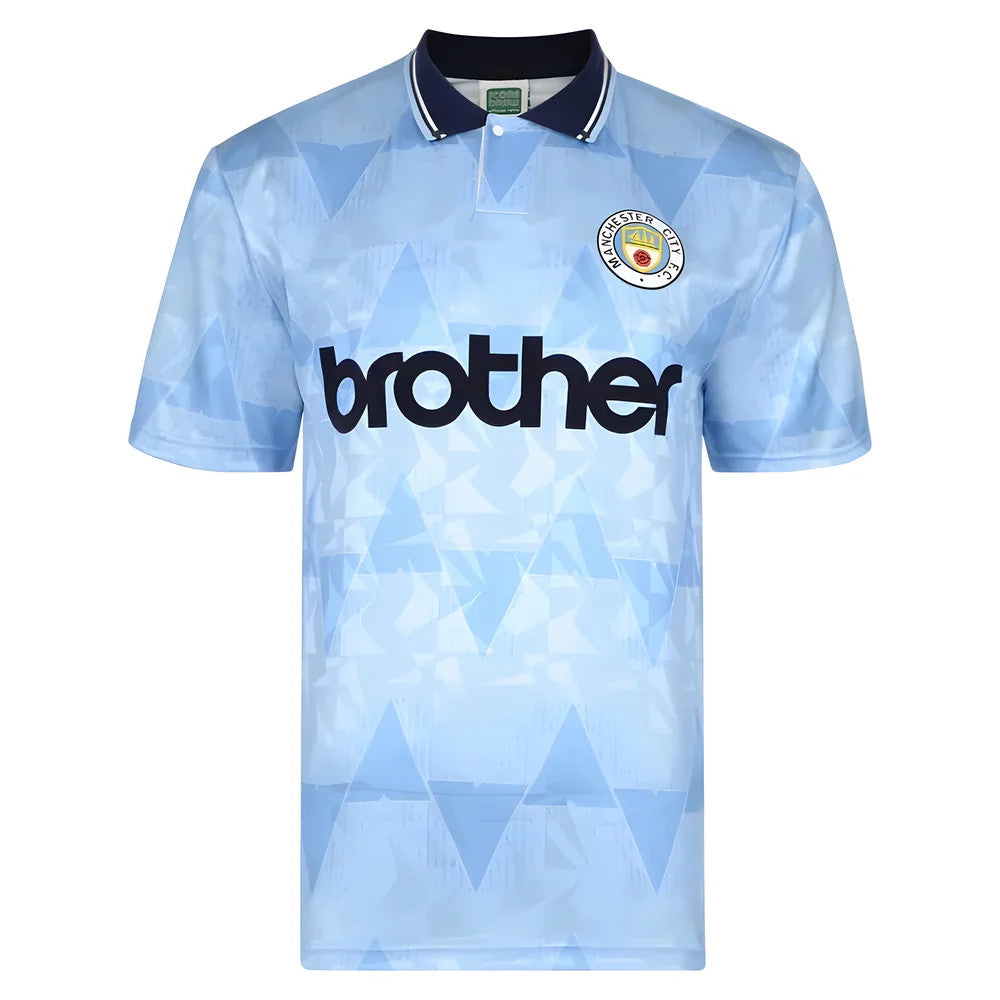Score Draw Manchester City 1989 Home Shirt_0