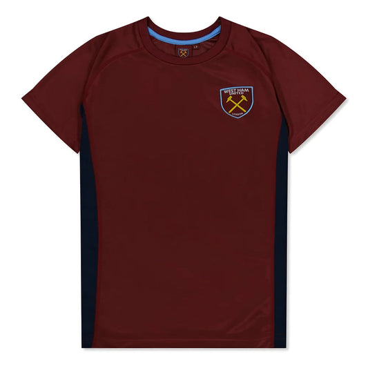 West Ham United Poly T-Shirt (Claret/Blue) - Kids_0