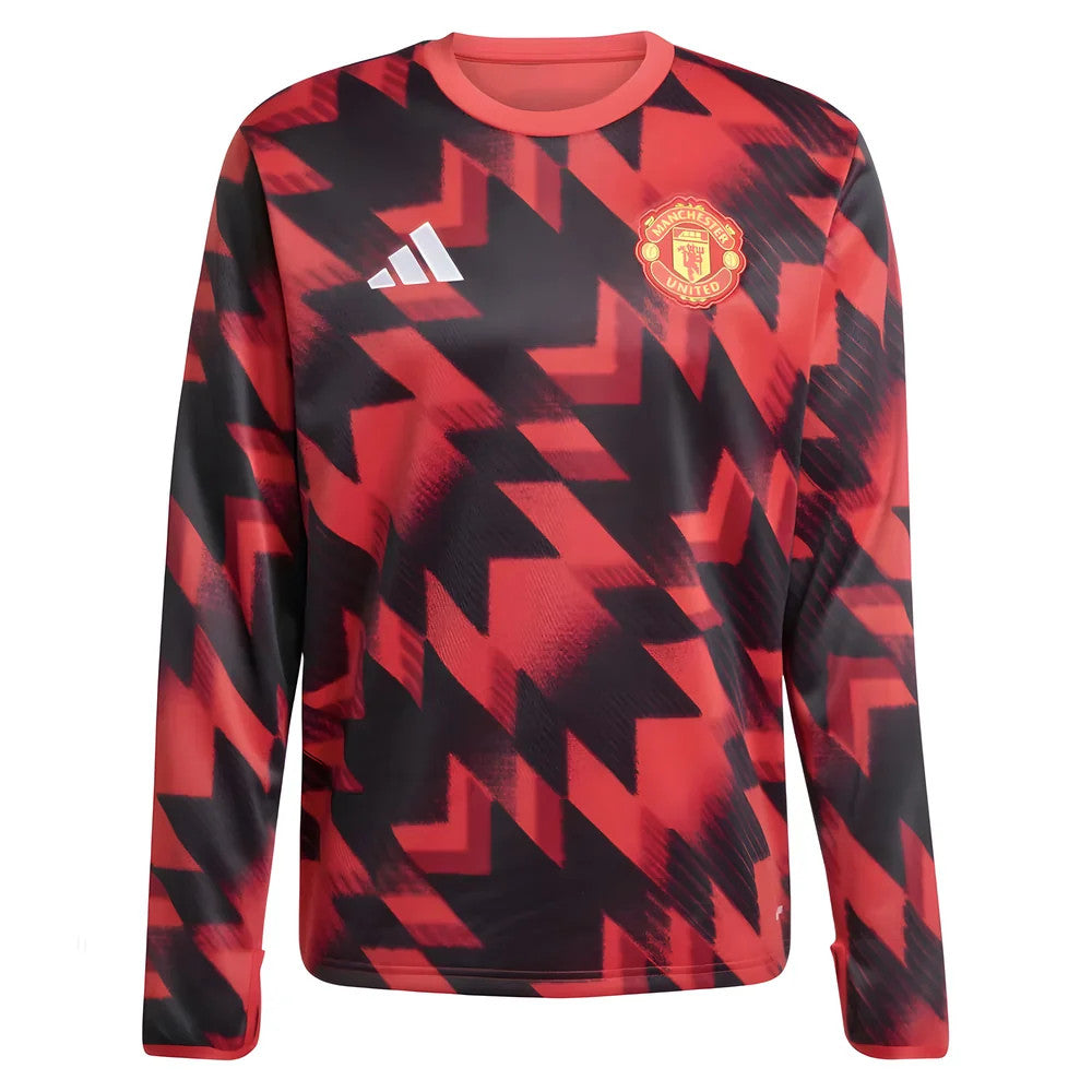 2025-2026 Man Utd Pre-Match Warm Top (Red)_2