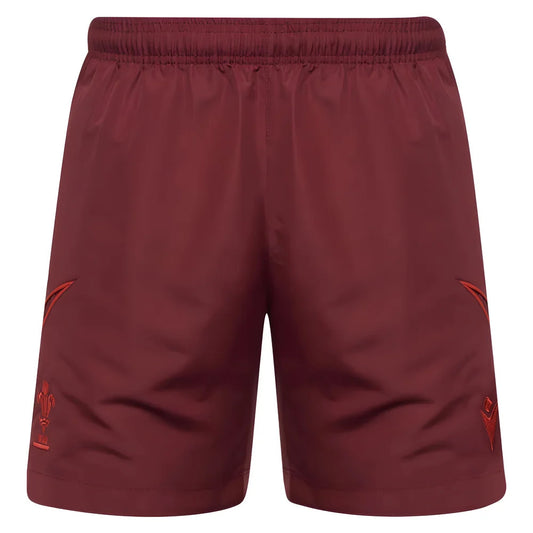 2025-2026 Wales Rugby Travel Bermuda Shorts (Deep Red)_3