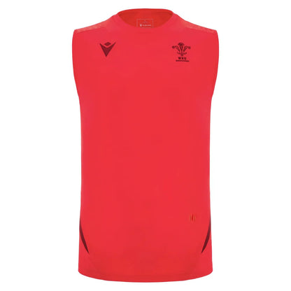 2025-2026 Wales Rugby Training Sleeveless Shirt (Red)_3