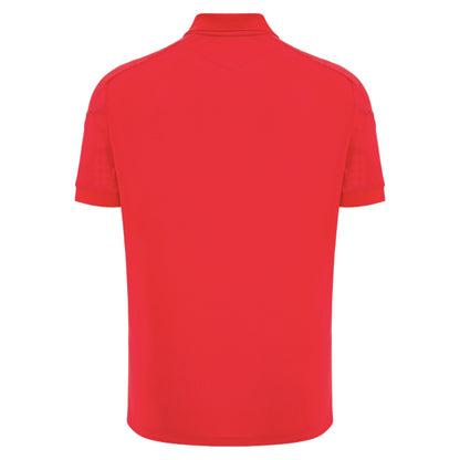 2025-2026 Wales WRU Rugby Travel Poly Polo Shirt (Red)_2