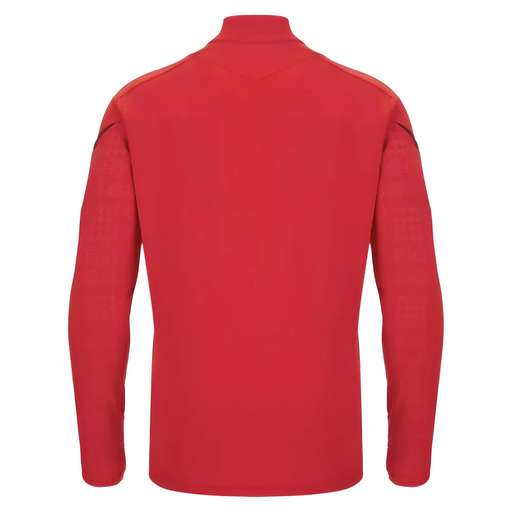 2025-2026 Wales WRU Training Player Quarter Zip Top (Red)_3