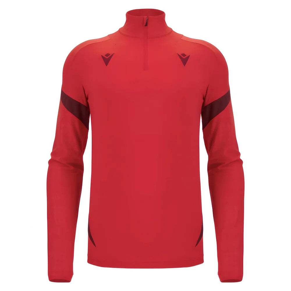 2025-2026 Wales WRU Training Player Quarter Zip Top (Red)_3