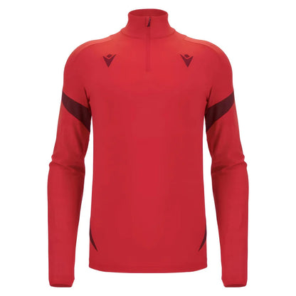 2025-2026 Wales WRU Training Player Quarter Zip Top (Red)_3