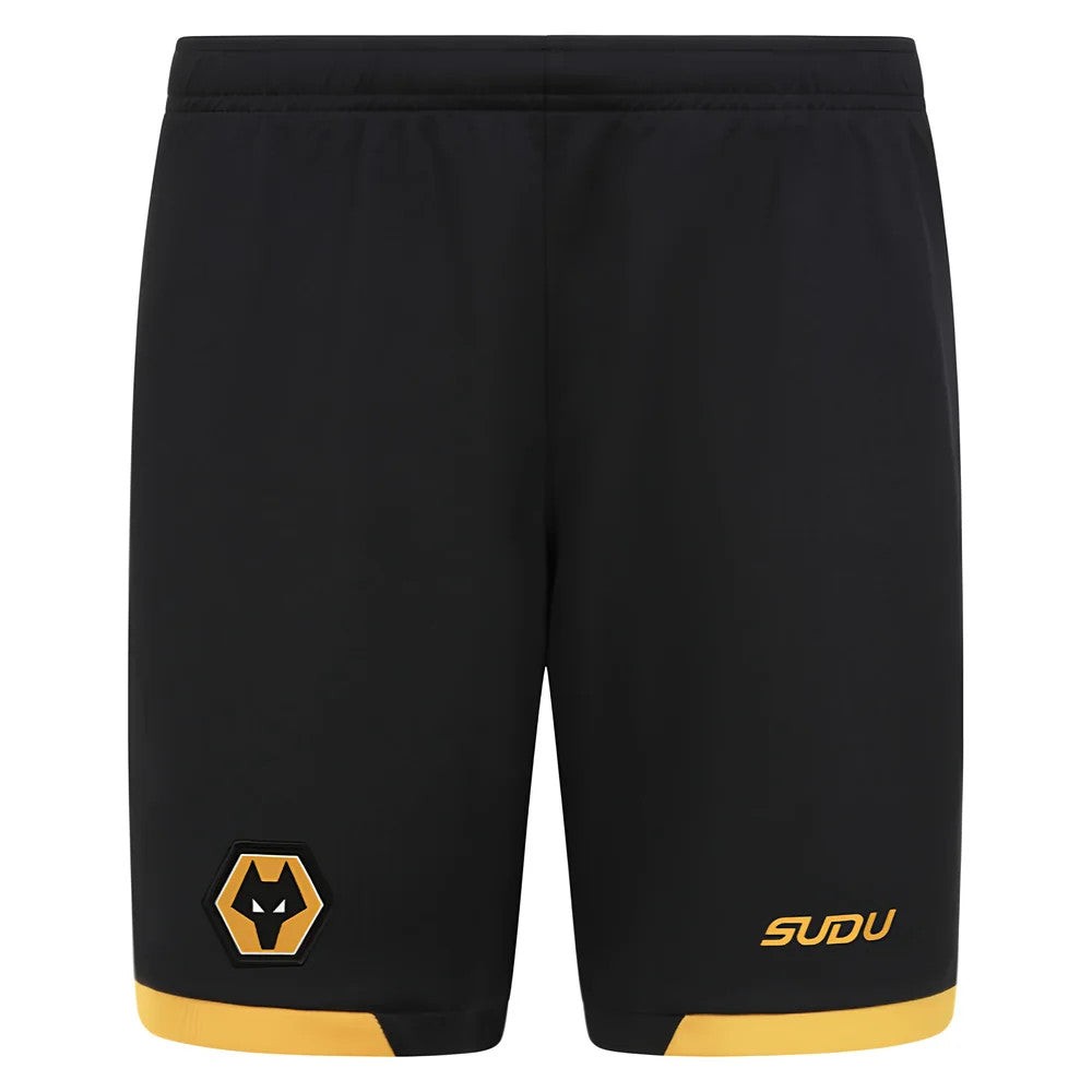 2025-2026 Wolves Home Shorts (Black) - Kids_3