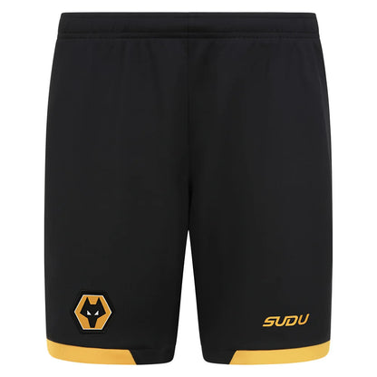 2025-2026 Wolves Home Shorts (Black) - Kids_3