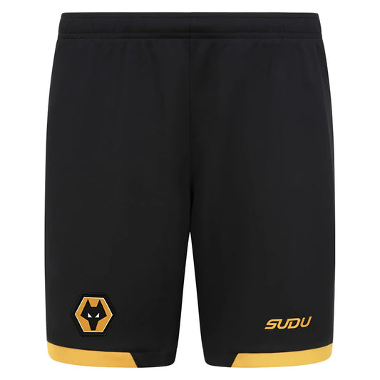 2025-2026 Wolves Home Shorts (Black) - Kids_3