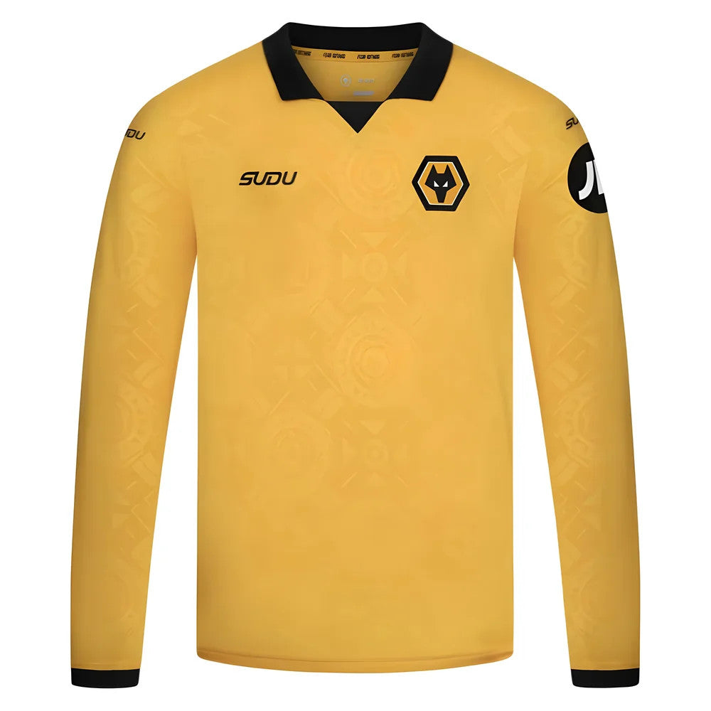 2025-2026 Wolves Long Sleeve Home Shirt - Kids_3