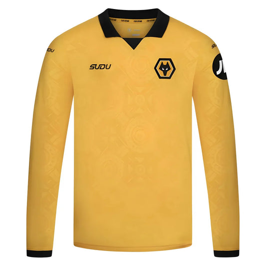 2025-2026 Wolves Long Sleeve Home Shirt - Kids_3