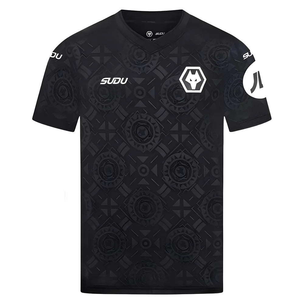 2025-2026 Wolves Goalkeeper Home Shirt (Black) - Kids_2