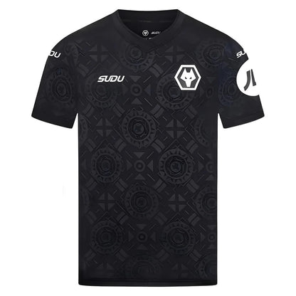 2025-2026 Wolves Goalkeeper Home Shirt (Black) - Kids_2