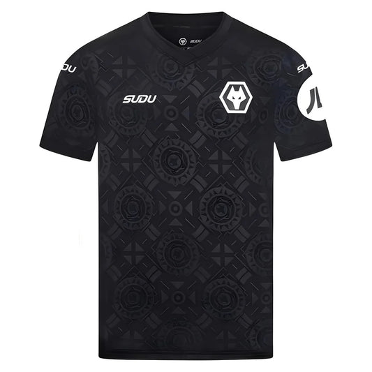 2025-2026 Wolves Goalkeeper Home Shirt (Black) - Kids_2