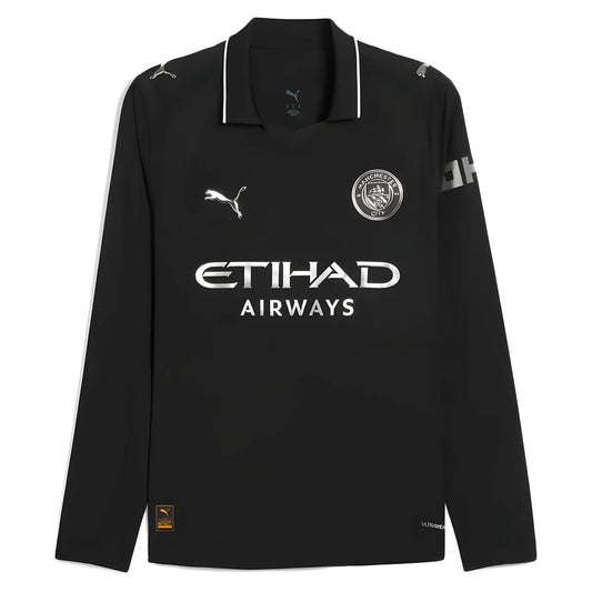2025-2026 Man City Authentic Long Sleeve Away Shirt_1