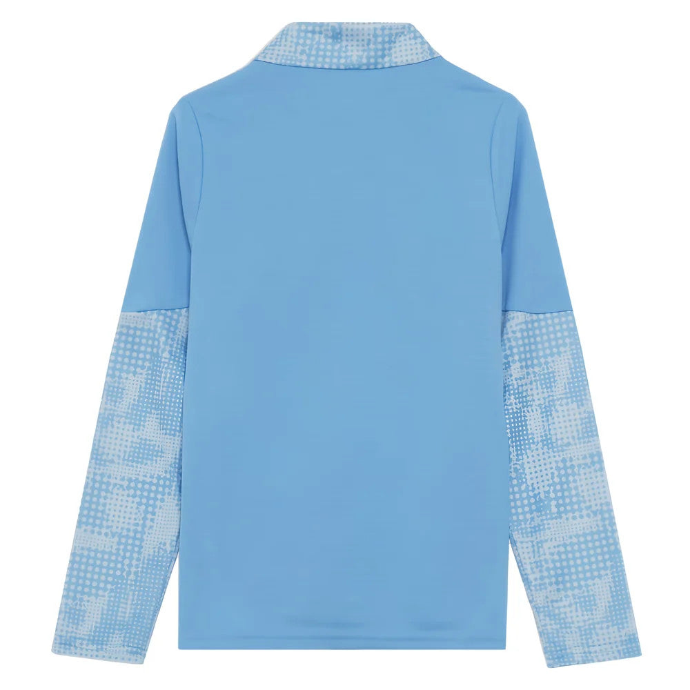 2025-2026 Man City Training 1/4 Zip Top (Light Blue) - Kids_1