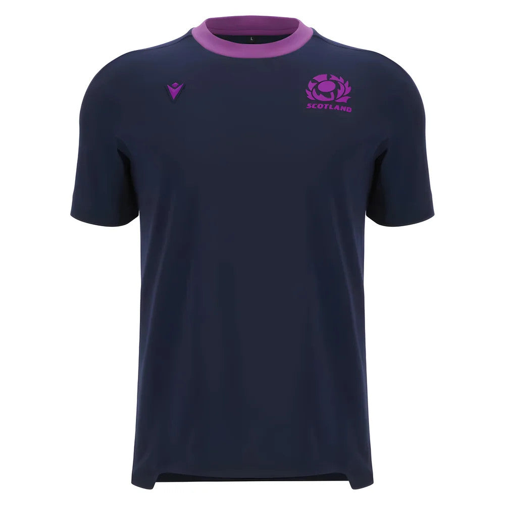 2025-2026 Scotland Rugby Ath Cotton Tee (Navy)_3