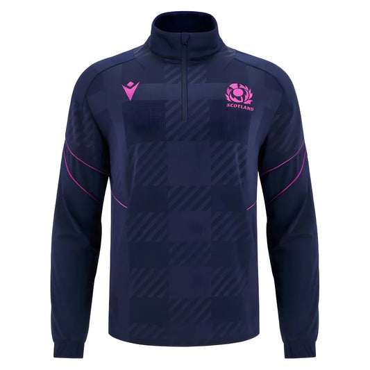 2025-2026 Scotland Rugby Travel Full Zip 3D Hoody (Navy)_3