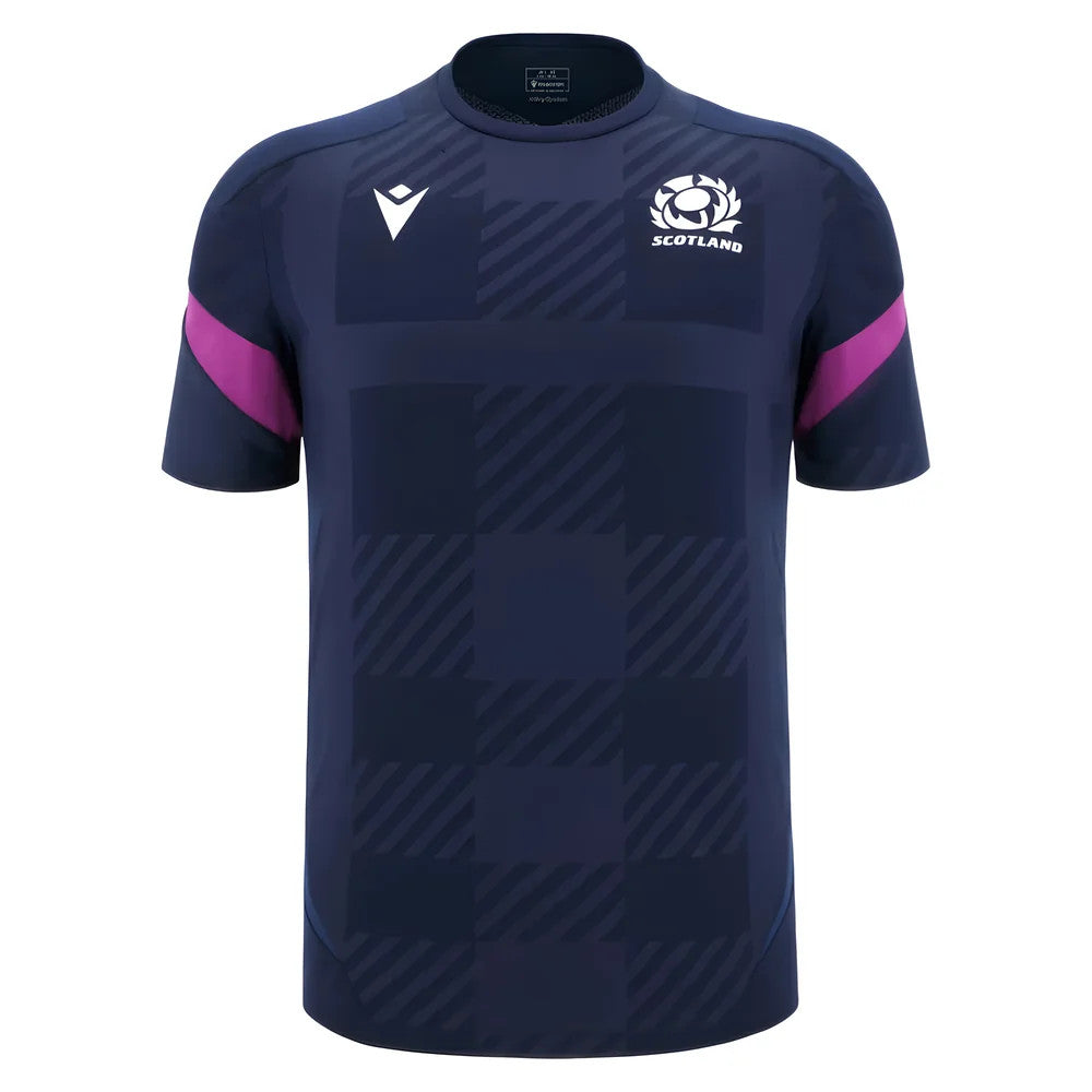 2025-2026 Scotland Rugby Training Poly Shirt (Navy) - Kids_3