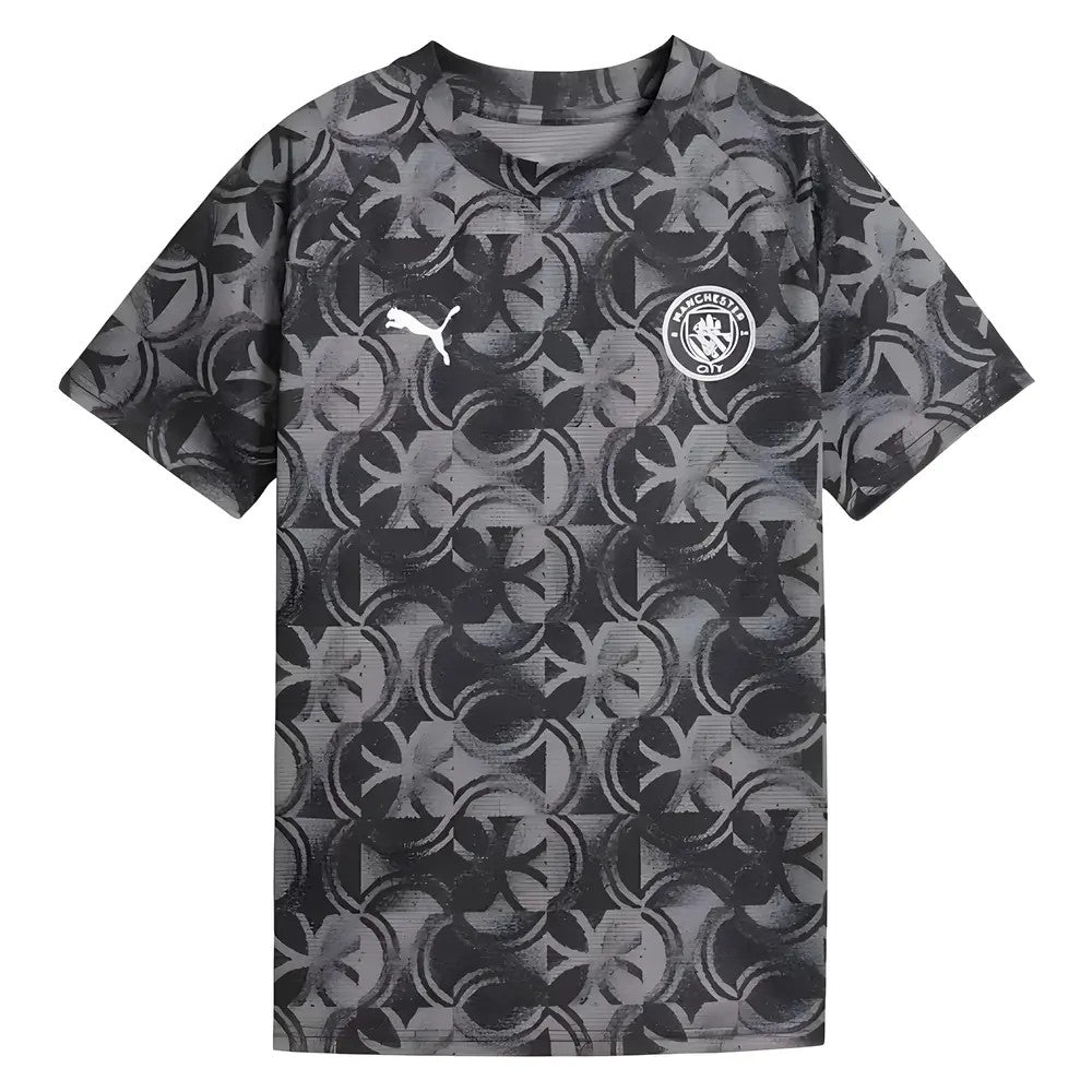 2025-2026 Man City Warm Up Jersey (Black) - Kids_1