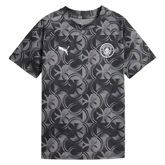 2025-2026 Man City Warm Up Jersey (Black) - Kids_1