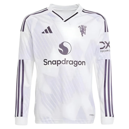 2025-2026 Man Utd Long Sleeve Away Shirt (Kids)_1
