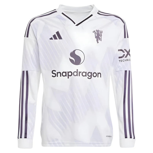 2025-2026 Man Utd Long Sleeve Away Shirt (Kids)_1