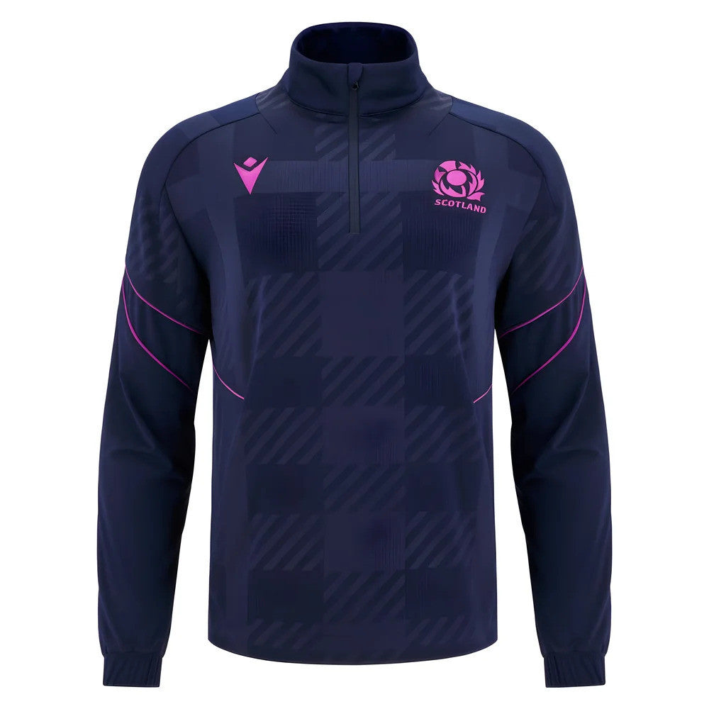 2025-2026 Scotland Rugby Travel Full Zip Hoody (Navy) - Kids_3