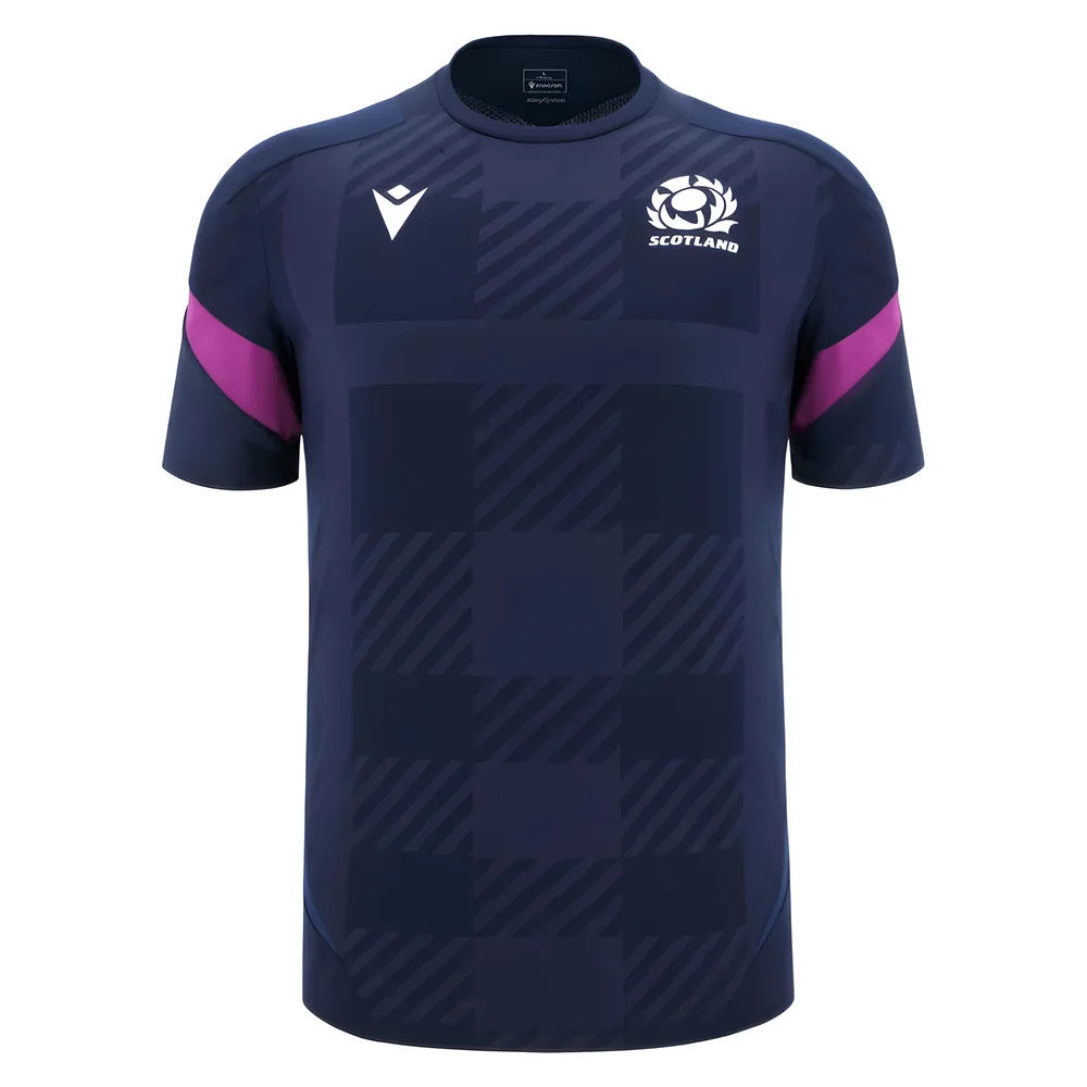 2025-2026 Scotland Rugby Training Poly Shirt (Navy)_2