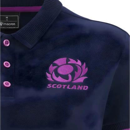 2025-2026 Scotland Rugby Travel Polo Shirt (Navy) - Womens_2