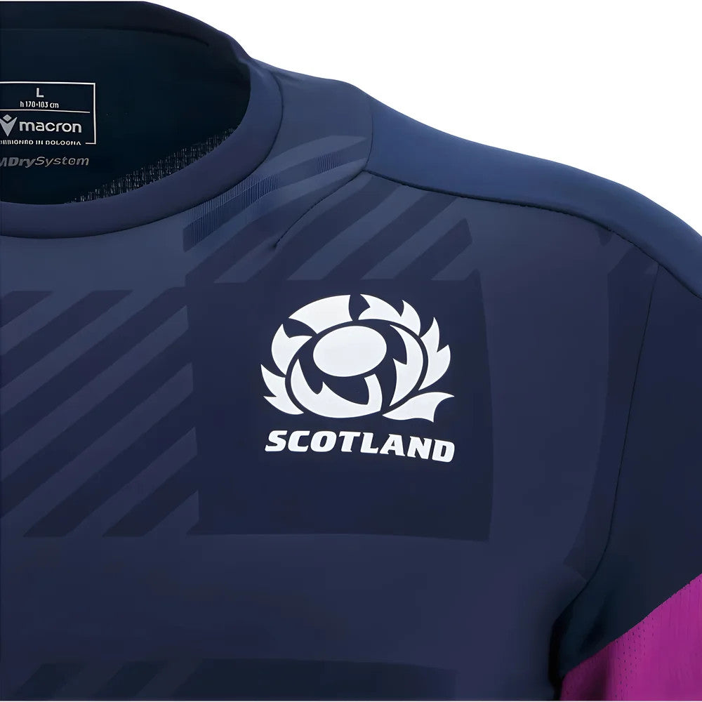 2025-2026 Scotland Rugby Training Poly LS Shirt (Navy)_3