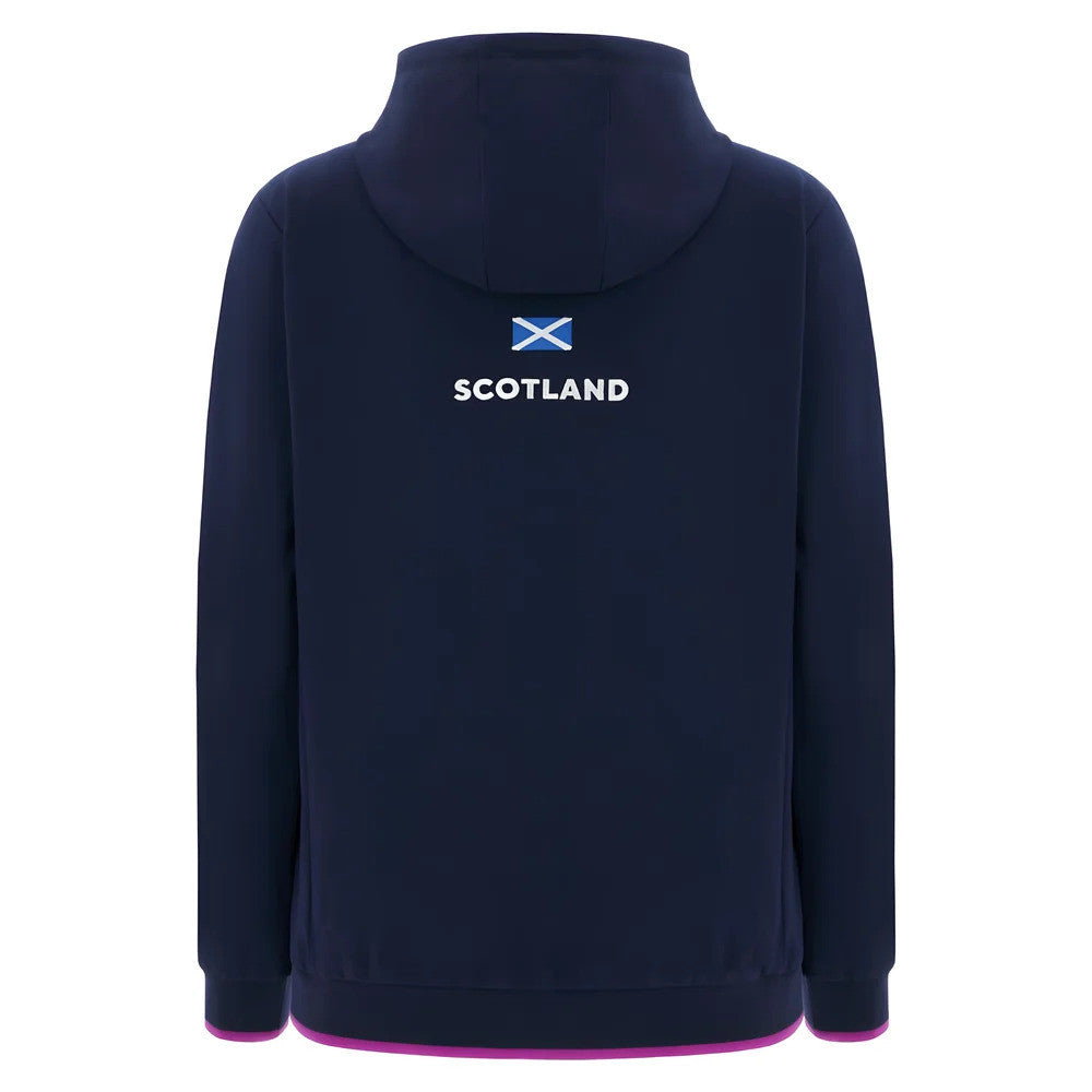 2025-2026 Scotland Rugby Travel Full Zip Hoody (Navy) - Womens_3