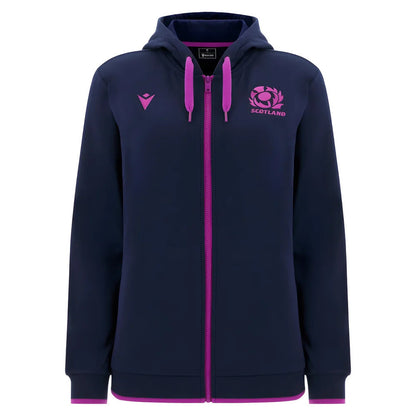 2025-2026 Scotland Rugby Travel Full Zip Hoody (Navy) - Womens_3