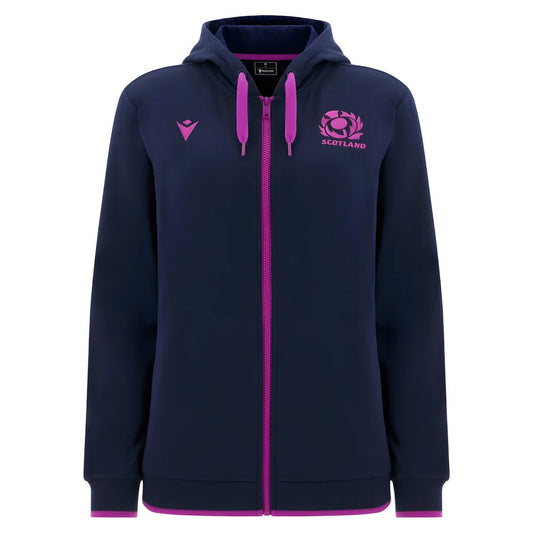 2025-2026 Scotland Rugby Travel Full Zip Hoody (Navy) - Womens_3