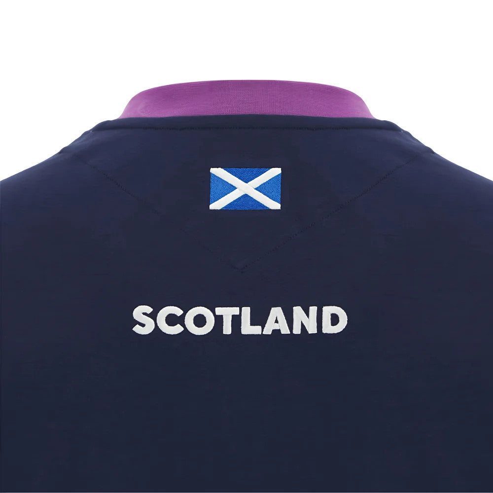 2025-2026 Scotland Rugby Ath Cotton LS Tee (Navy)_3